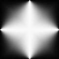 A diamond gradient mask with a narrower gradient.